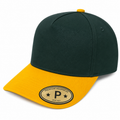 5panel Twill Fabric 5tone with Cream Crown 2tone Blank Caps Tctan - selected color - Burzip Wholesale