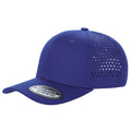 6panel Laser Performance Cap Adjustable Snap Back Hat 6laser - WHT - Burzip Wholesale
