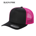 5panel Twill Crown Tracker Mesh Snapback 2tone 5trtm - BLK/ROYAL - Burzip Wholesale