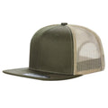 6TFTM - 6PANEL FLAT BILL - D.GREEN - Burzip Wholesale