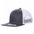 6TFTM - 6PANEL FLAT BILL - Red/white - Burzip Wholesale