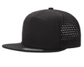 7panel Laser Vented Back Snapback Flatbill Cap 7laser - 7LASER-RED - Burzip Wholesale