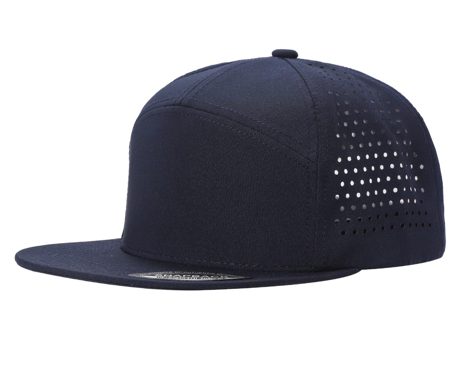 7panel Laser Vented Back Snapback Flatbill Cap 7laser - 7LASER-K.GREEN - Burzip Wholesale