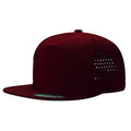 7panel Laser Vented Back Snapback Flatbill Cap 7laser - selected color - Burzip Wholesale