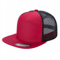 7panel Flatbill Trucker Mesh Snapback Blank Hats 7ftm - 2-Khi/brown - Burzip Wholesale