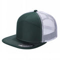 7panel Flatbill Trucker Mesh Snapback Blank Hats 7ftm - 2-Roy/wht - Burzip Wholesale