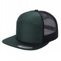 7panel Flatbill Trucker Mesh Snapback Blank Hats 7ftm - 3 - Camo/blk/camo - Burzip Wholesale