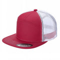 7panel Flatbill Trucker Mesh Snapback Blank Hats 7ftm - 2-Brown/khi - Burzip Wholesale
