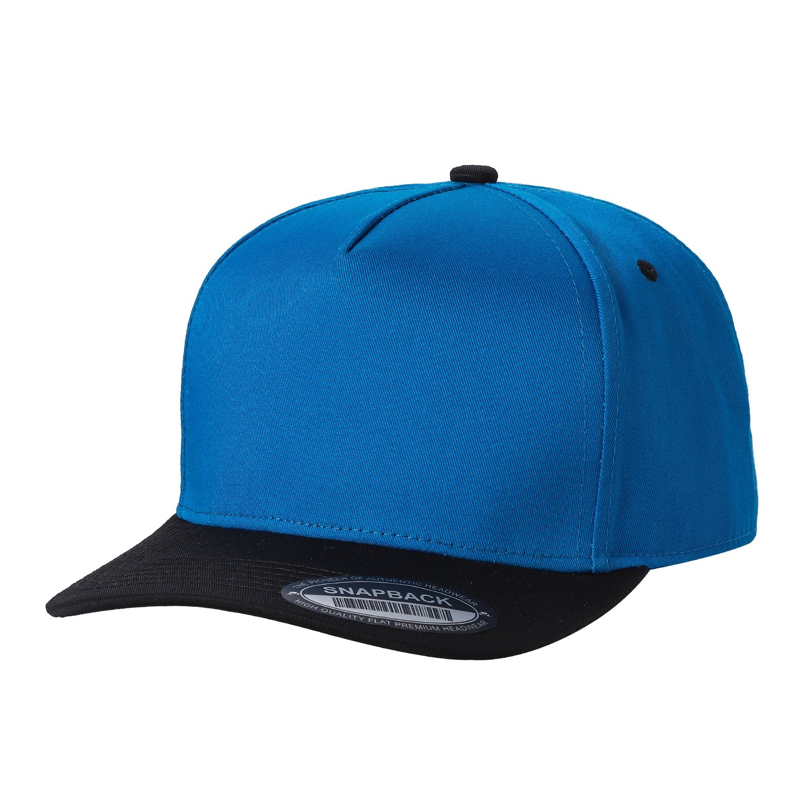 TCBLK-5 Panel Black Color Snapback Baseball Cap - selected color - Burzip Wholesale