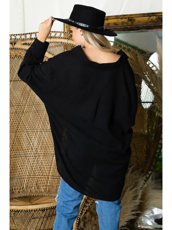 ST0105 PK3 Washed Oversized Button Up Shirts | Burzip Inc #ST0105-PK3