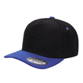 5panel Twill Head Corduroy Bill Blank Baseball Cap TCFC2 - BLACK/RED - Burzip Wholesale