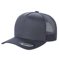 5panel Twill Crown Tracker Mesh Snapback Solid 5trtm - RED - Burzip Wholesale