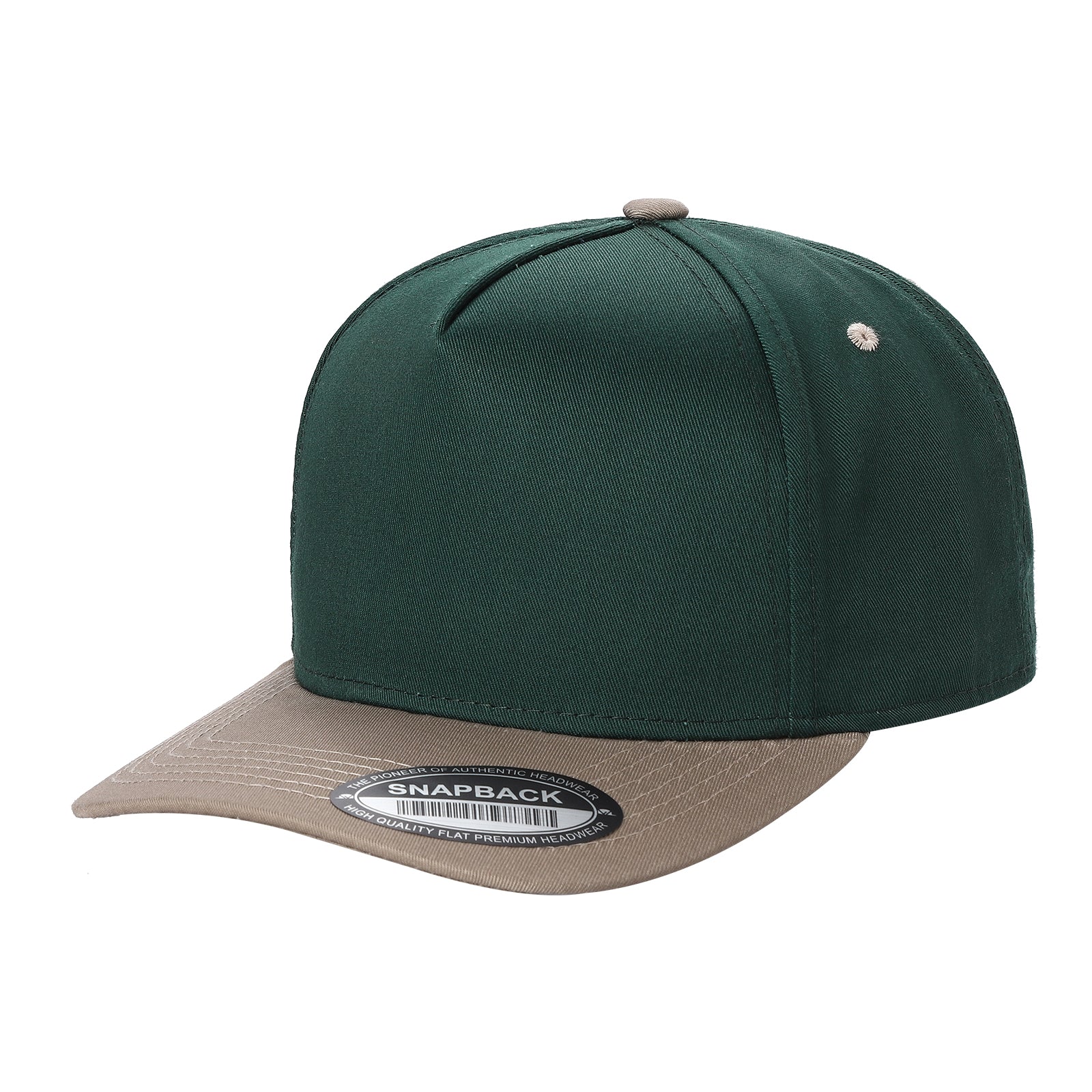 5panel Solid with Under Bill Colored Blank Caps Tcoa - selected color - Burzip Wholesale
