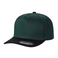 TCBLK-5 Panel Black Color Snapback Baseball Cap - selected color - Burzip Wholesale