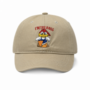6 Panel Embroidered Velcro Baseball Junior Cap E6007JR in KHAKI - Style E6007JR | Burzip