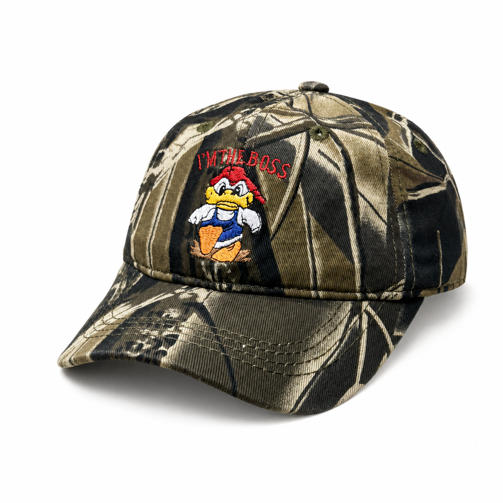 6 Panel Embroidered Velcro Baseball Junior Cap E6007JR in TREE - Style E6007JR | Burzip