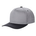 TCBLK-5 Panel Black Color Snapback Baseball Cap - selected color - Burzip Wholesale