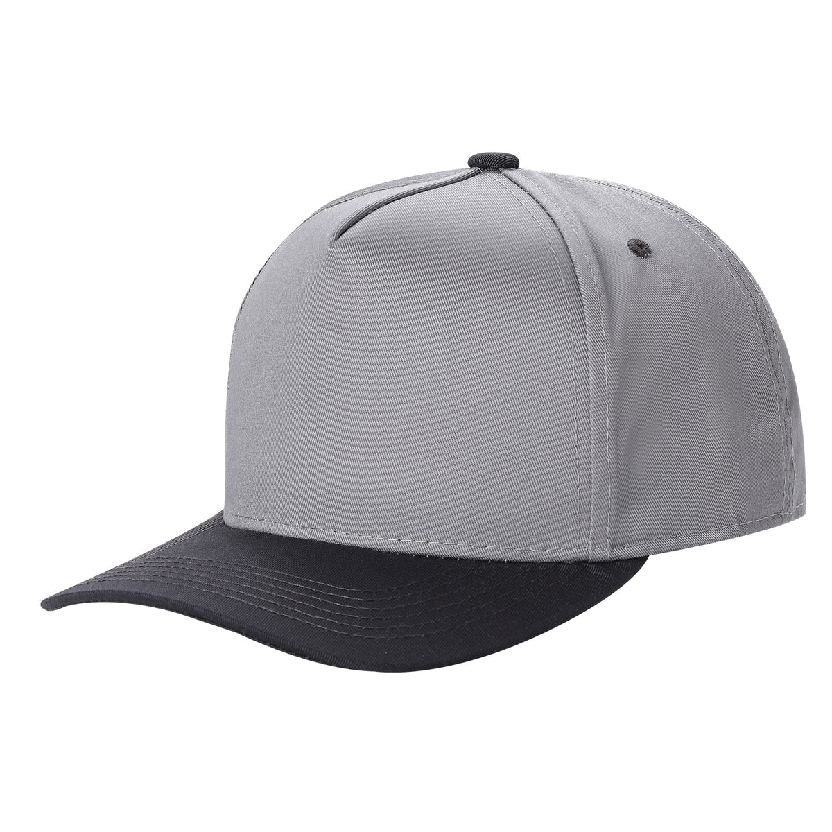 TCBLK-5 Panel Black Color Snapback Baseball Cap - selected color - Burzip Wholesale
