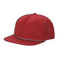 5panel Unstructured Crown W/ Laser Back W/ Rope Flatbill Water Proof Fabric 5wpr - NAVY - Burzip Wholesale