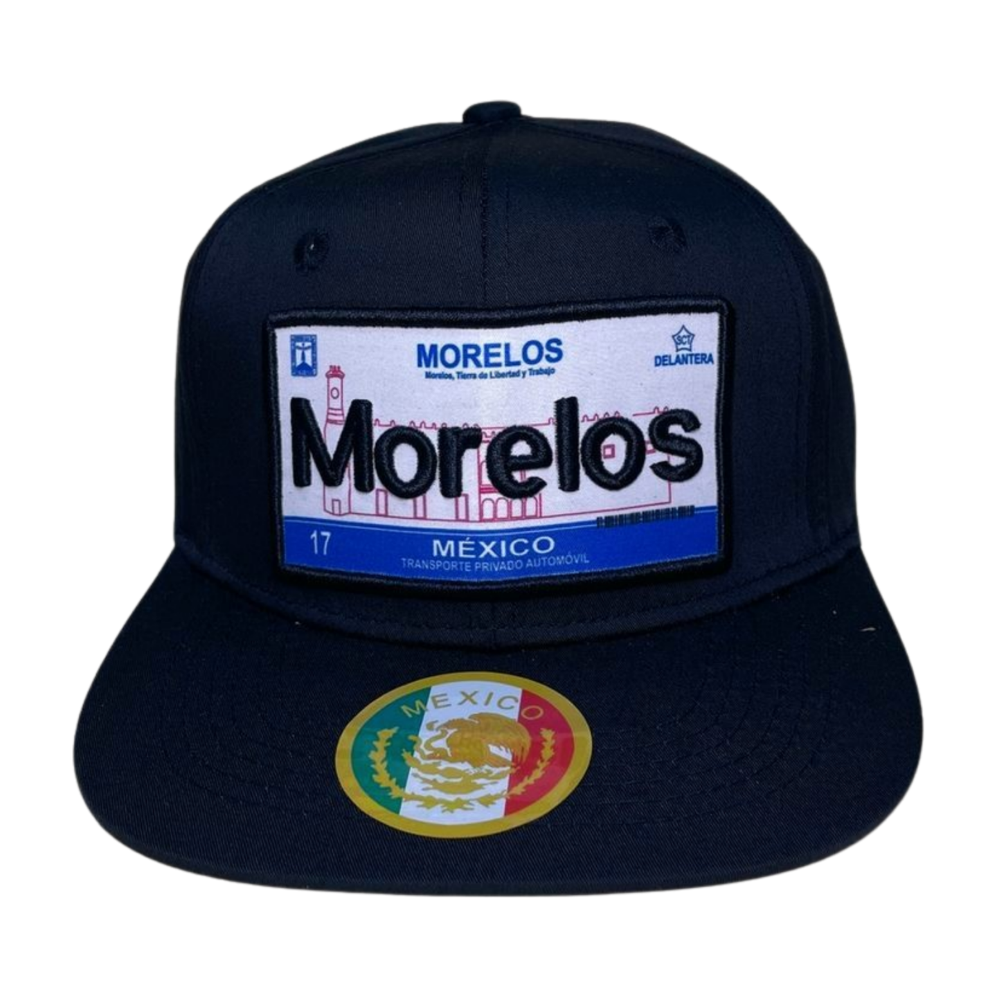 HTF-MX CITY-PK6-BLK SNAPBACK WITH PATCH, EMBROIDERY (6PCS/PACK) - MORELOS - Burzip Wholesale