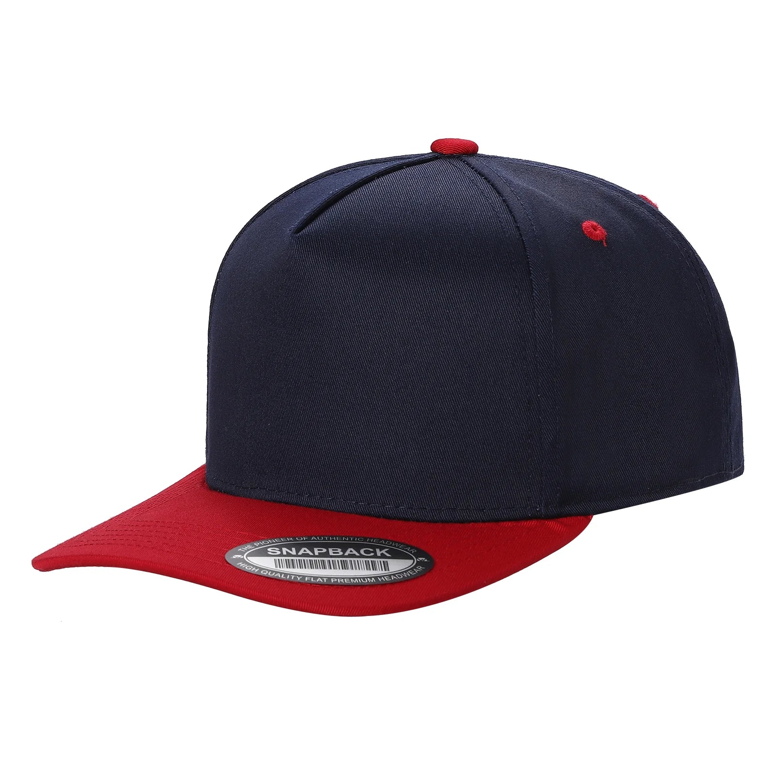 5panel Solid with Under Bill Colored Blank Caps Tcoa - selected color - Burzip Wholesale