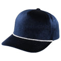 5panel Velvet W/rope Snapback Cap Pbvv - selected color - Burzip Wholesale