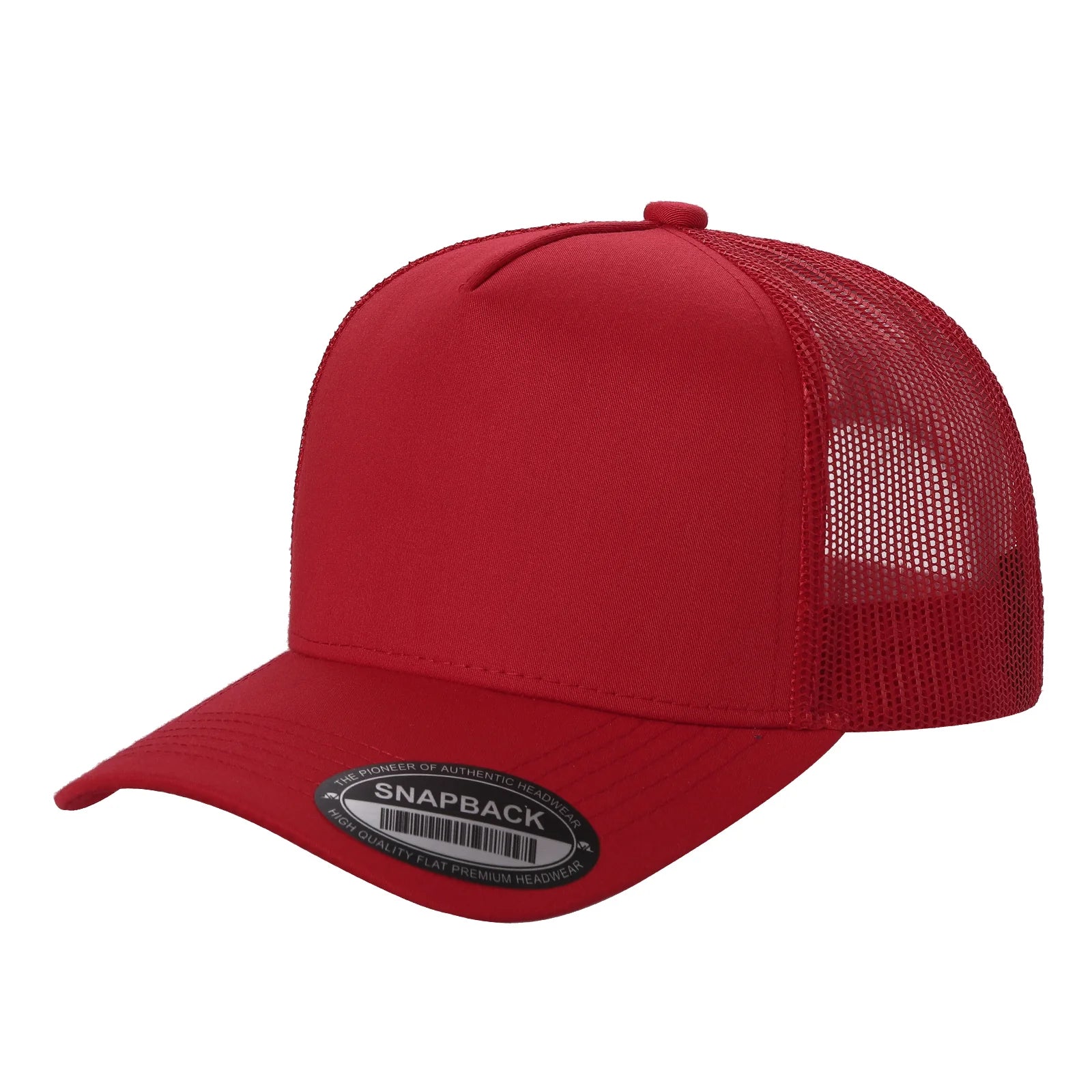5panel Twill Crown Tracker Mesh Snapback Solid 5trtm - CHARCOAL - Burzip Wholesale