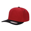 5panel Twill Head Corduroy Bill Blank Baseball Cap TCFC2 - WINE/GODL - Burzip Wholesale