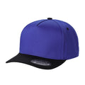 TCBLK-5 Panel Black Color Snapback Baseball Cap - selected color - Burzip Wholesale