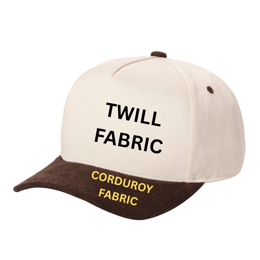 TCFC-PC-CORDUROY BILL TWILL HEAD PREPACK - BLK/GOLD - Burzip Wholesale