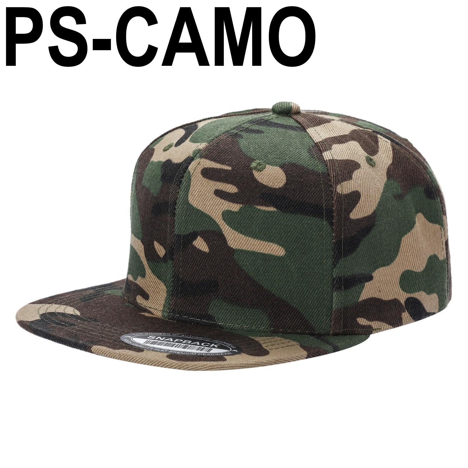 PS-POLY SNAPBACK FLAT BILL - selected color - Burzip Wholesale