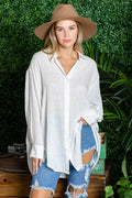 ST0105 PK3 Washed Oversized Button Up Shirts | Burzip Inc #ST0105-PK3