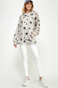 ST0181 Long Sleeve Zipper Hoodie Drawstring Top. - PINK - 4PCS/PACK $10 - Burzip Wholesale