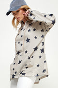 ST0181 Long Sleeve Zipper Hoodie Drawstring Top. - PINK - S - Burzip Wholesale
