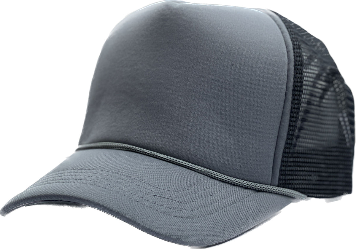 Sponge Foam Trucker Mesh for Kids 5panel Adult Unisex Stm - KHAKI/BROWN - Burzip Wholesale