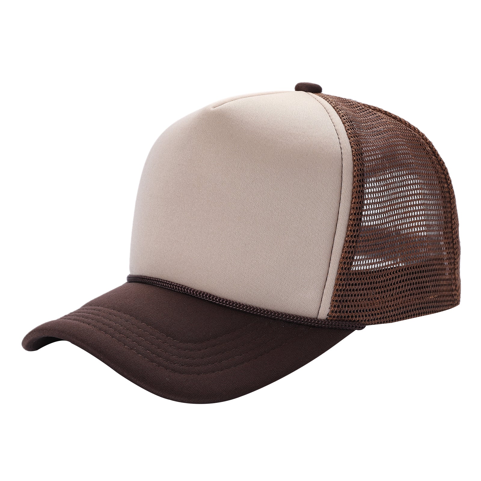 Sponge Foam Trucker Mesh for Kids 5panel Adult Unisex Stm - WHT/NAVY/RED - Burzip Wholesale