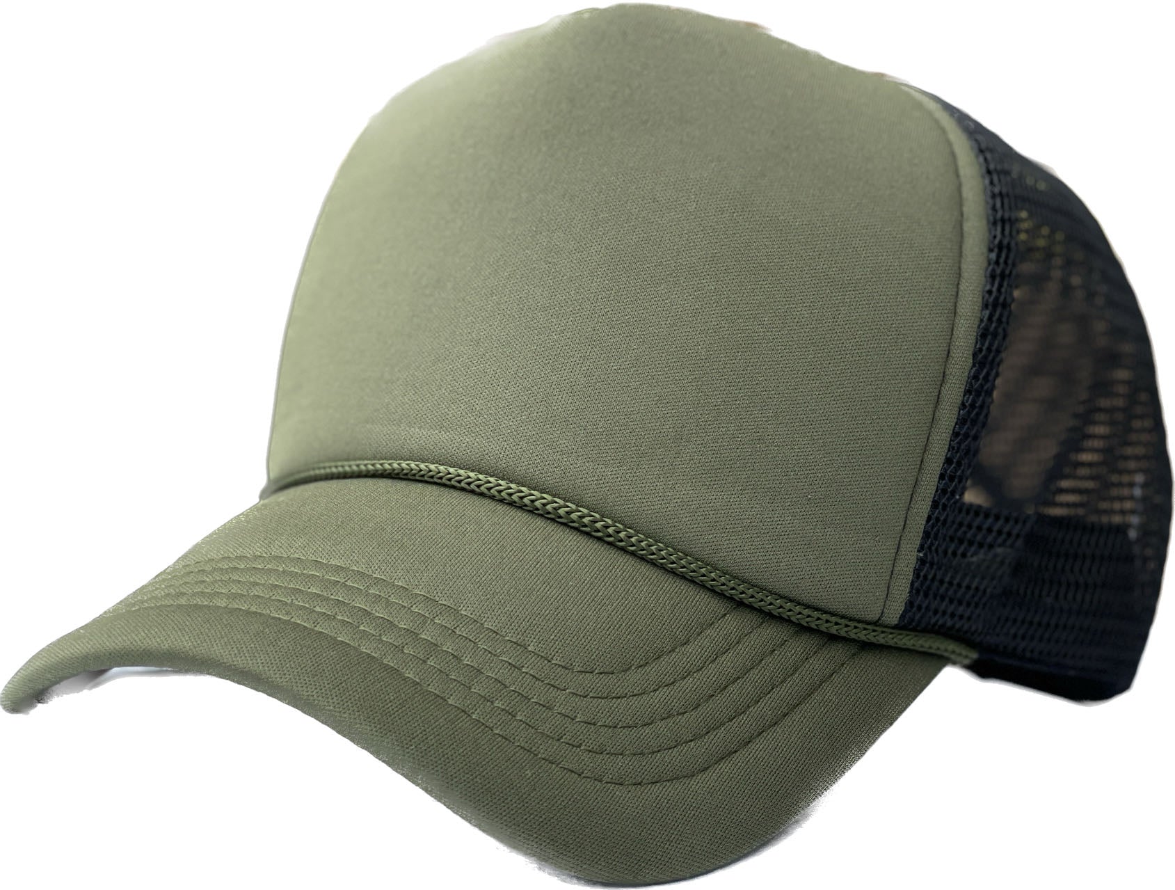 Sponge Foam Trucker Mesh for Kids 5panel Adult Unisex Stm - WHT/CHARCOAL - Burzip Wholesale