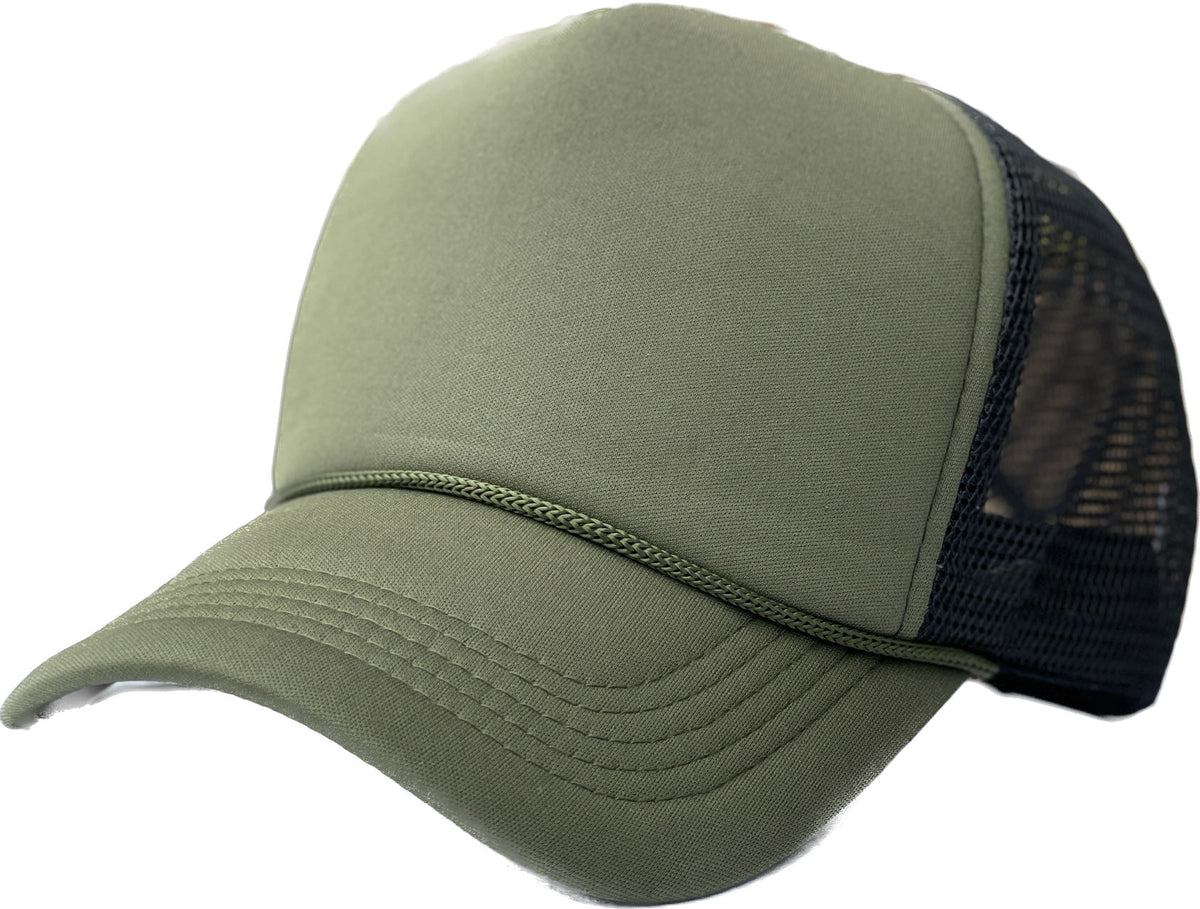 Sponge Foam Trucker Mesh for Kids 5panel Adult Unisex Stm - WHT/CHARCOAL - Burzip Wholesale