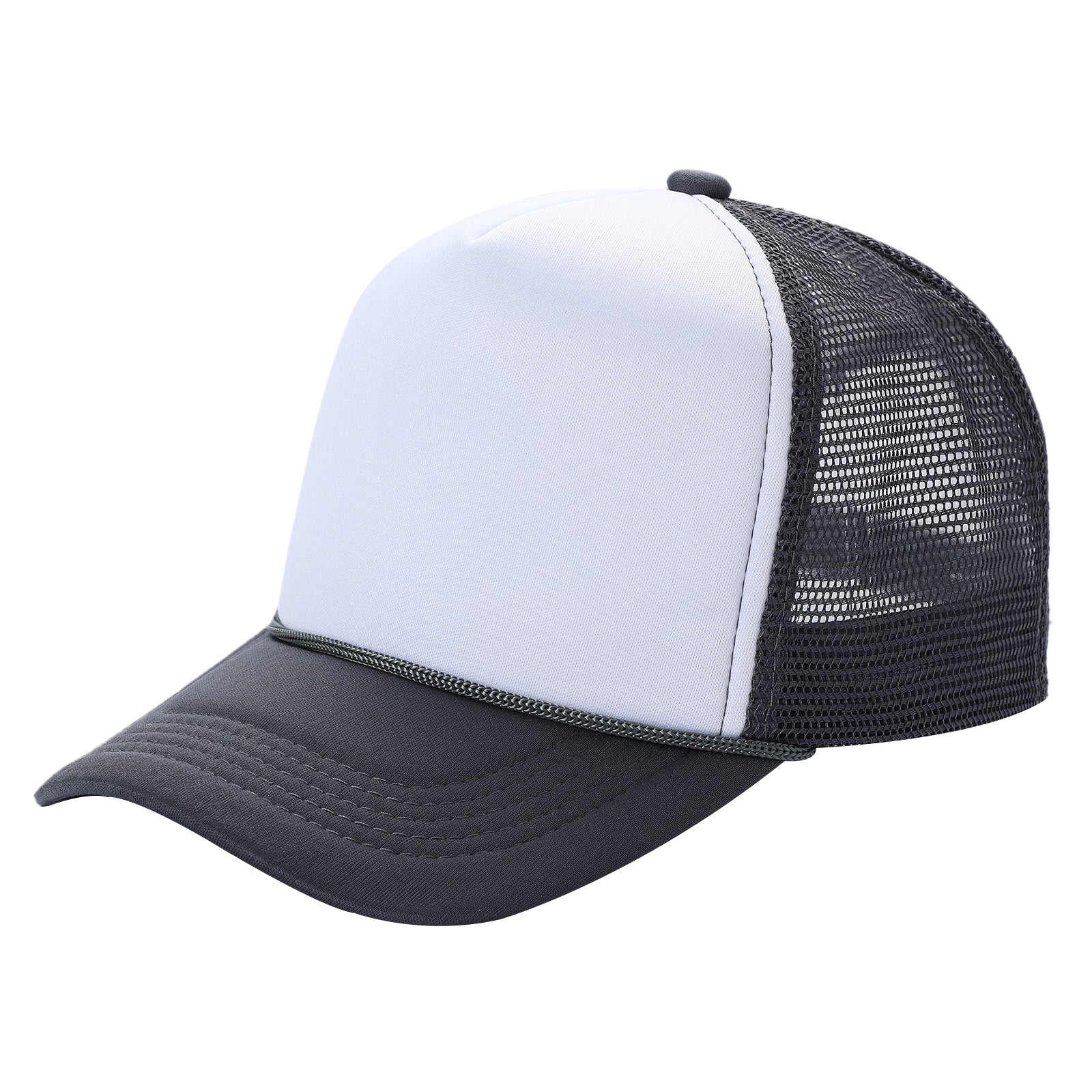 Sponge Foam Trucker Mesh for Kids 5panel Adult Unisex Stm - WHT/D.GREEN - Burzip Wholesale