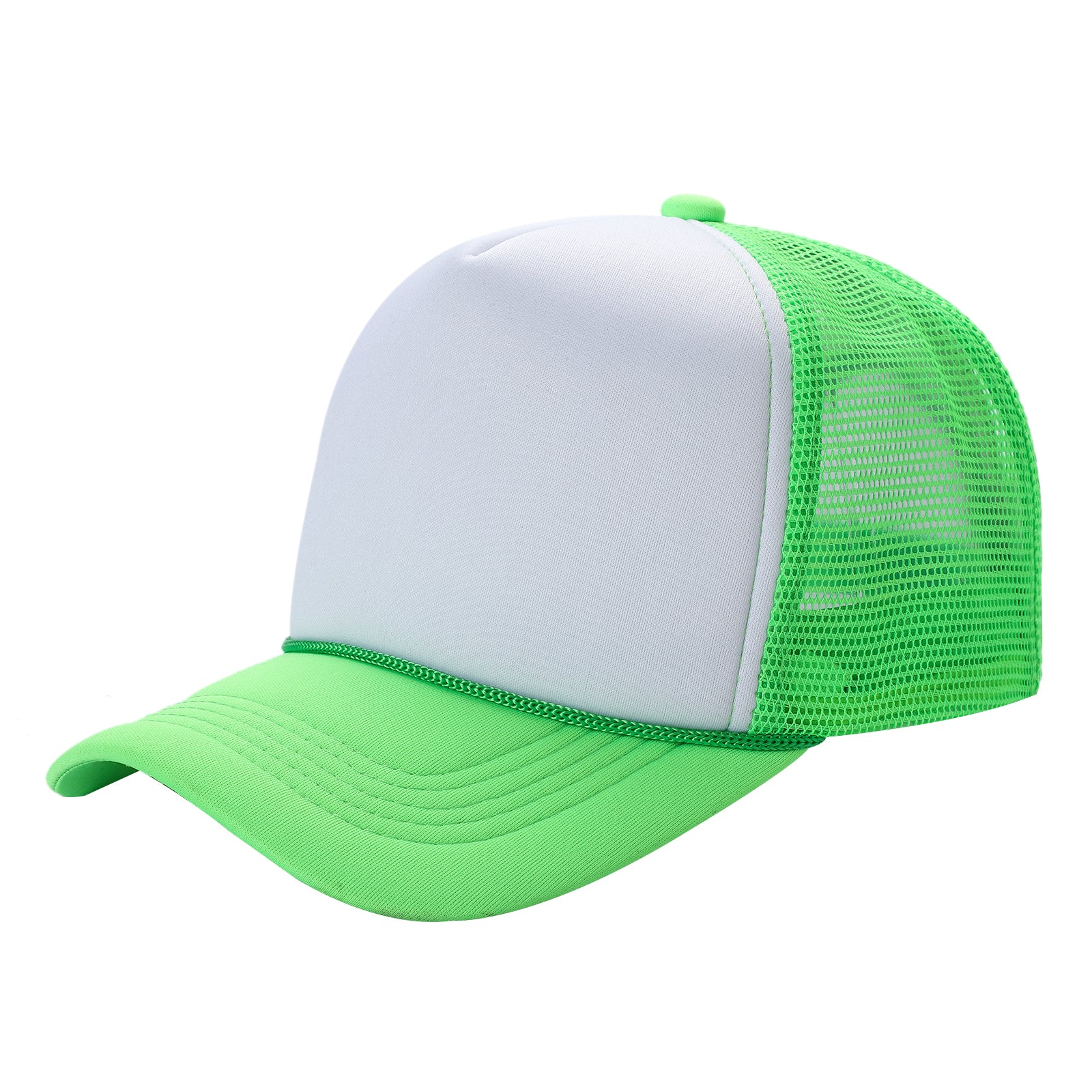 Sponge Foam Trucker Mesh for Kids 5panel Adult Unisex Stm - CAMO/BLACK - Burzip Wholesale