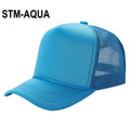 Sponge Foam Trucker Mesh for Kids 5panel Adult Unisex Stm - WHT/RED/ROYAL - Burzip Wholesale