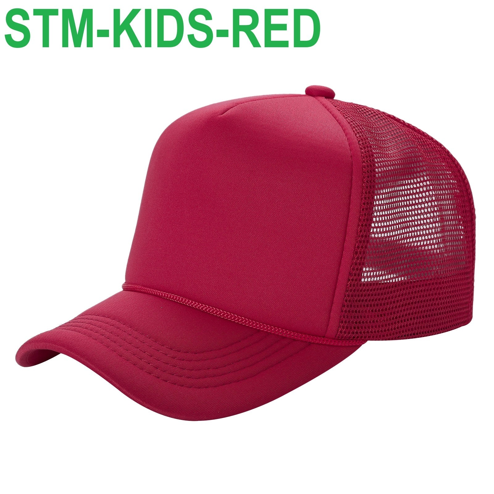 Sponge Foam Trucker Mesh for Kids 5panel Stmk - ORANGE - Burzip Wholesale