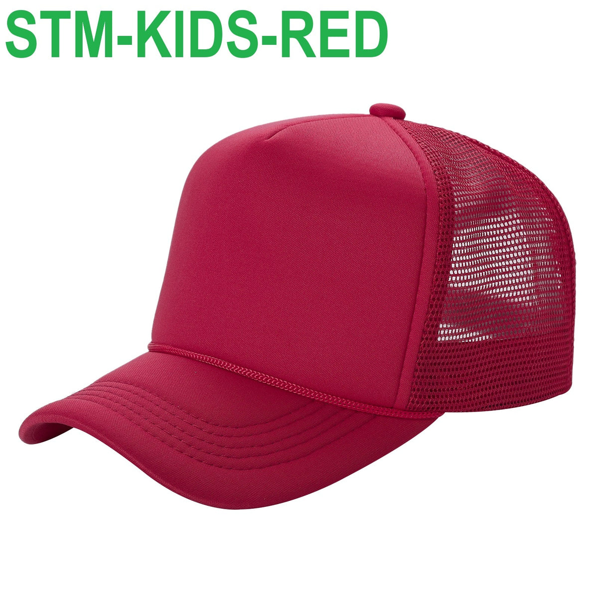 Sponge Foam Trucker Mesh for Kids 5panel Stmk - ORANGE - Burzip Wholesale