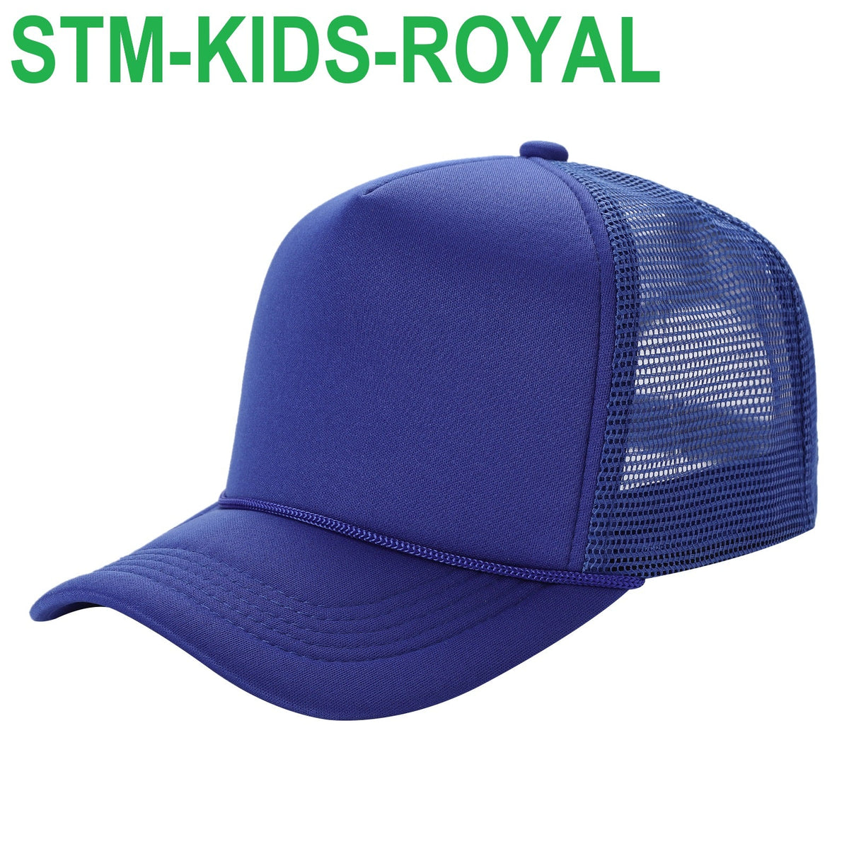 Sponge Foam Trucker Mesh for Kids 5panel Stmk - TEAL - Burzip Wholesale