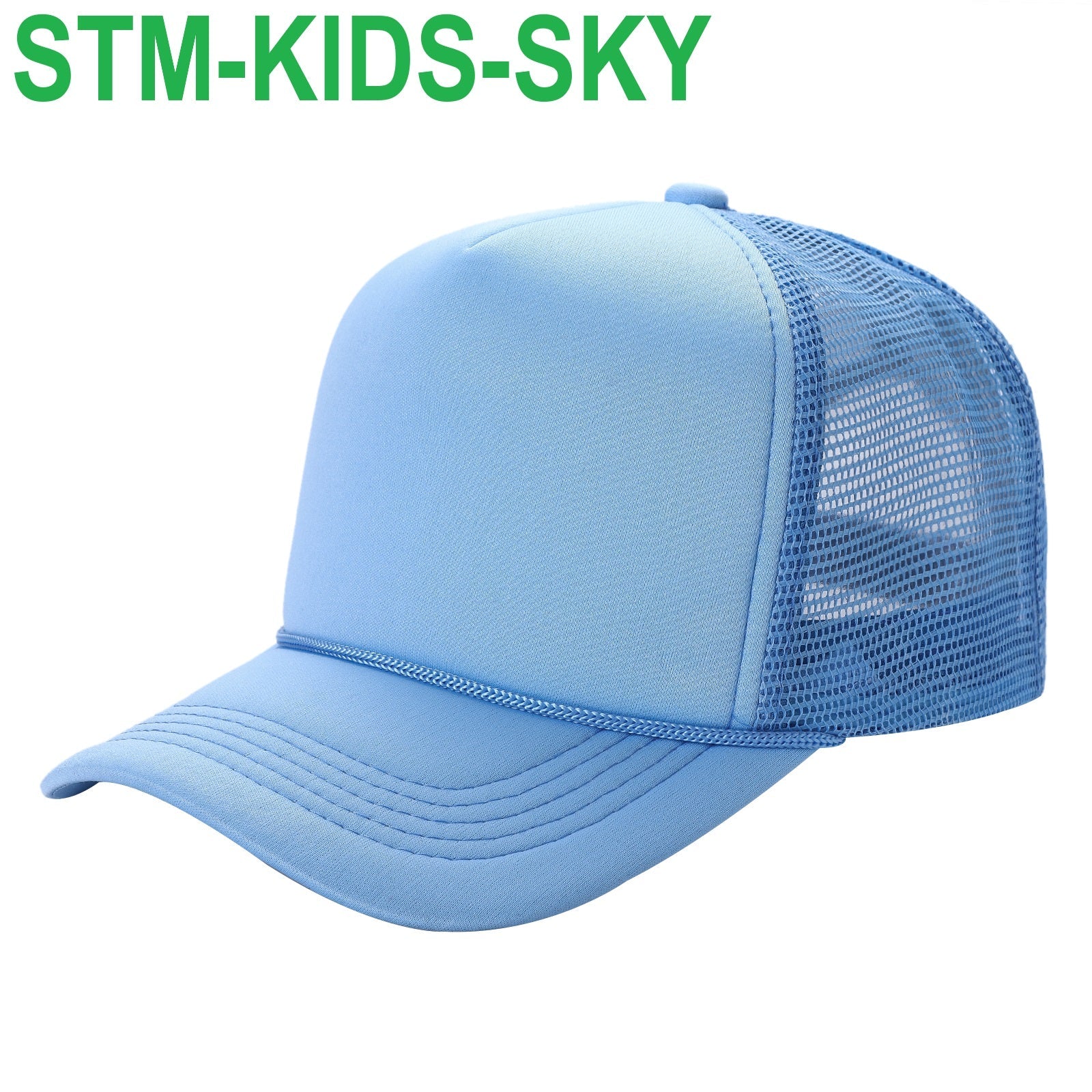 Sponge Foam Trucker Mesh for Kids 5panel Stmk - selected color - Burzip Wholesale