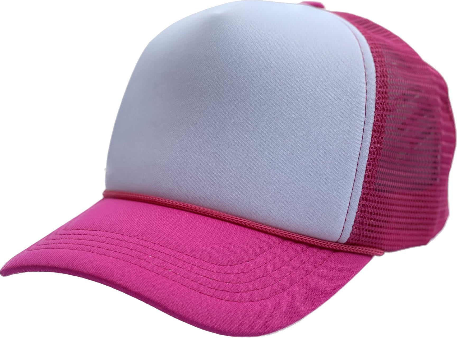 Sponge Foam Trucker Mesh for Kids 5panel Adult Unisex Stm - WHT/NAVY - Burzip Wholesale