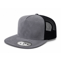 5Panel Suede Front Mesh Back Trucker Cap for Burning Art sum 520 - TAUPE - Burzip Wholesale