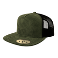 5Panel Suede Front Mesh Back Trucker Cap for Burning Art sum 520 - selected color - Burzip Wholesale