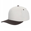 5panel Twill Fabric 5tone with Cream Crown 2tone Blank Caps Tctan - TAN/H.PINK - new - Burzip Wholesale