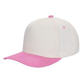 5panel Twill Fabric 5tone with Cream Crown 2tone Blank Caps Tctan - TAN/D.GREEN - Burzip Wholesale